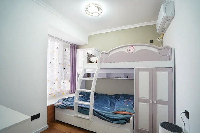 108㎡四居，打造室內(nèi)陽臺+休閑吧臺，體驗日系小清新生活